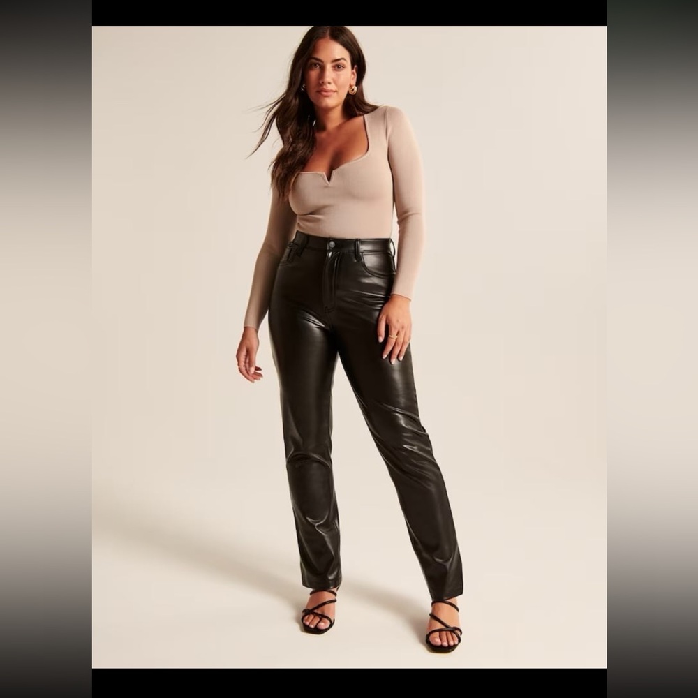 Abercrombie and Fitch curve love Leather Pants